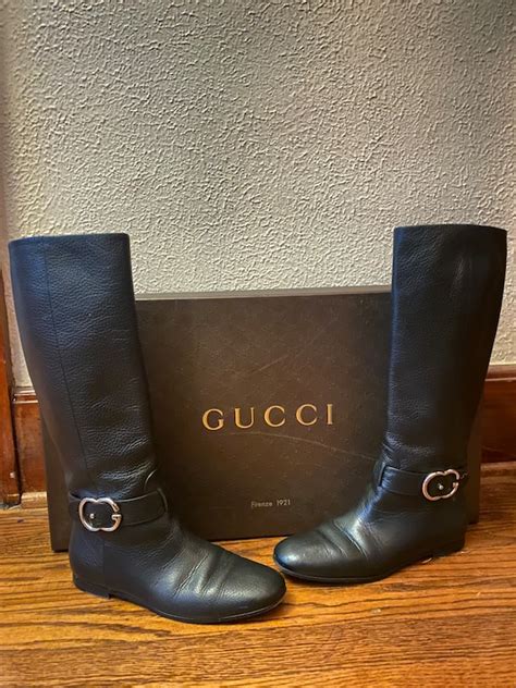 gucci flat riding boots|vintage Gucci riding boots.